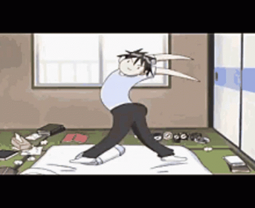 Funny Anime Wave Dance GIF