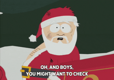Funny Annoyed Santa South Park GIF