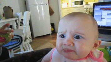 Funny Baby Dislike Reaction GIF