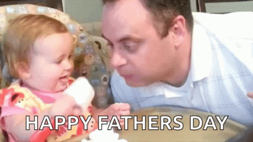 Funny Baby Eating Happy Fathers Day GIF