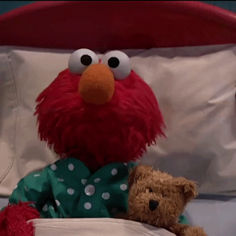 Funny Baby Elmo Goodnight Sleep GIF