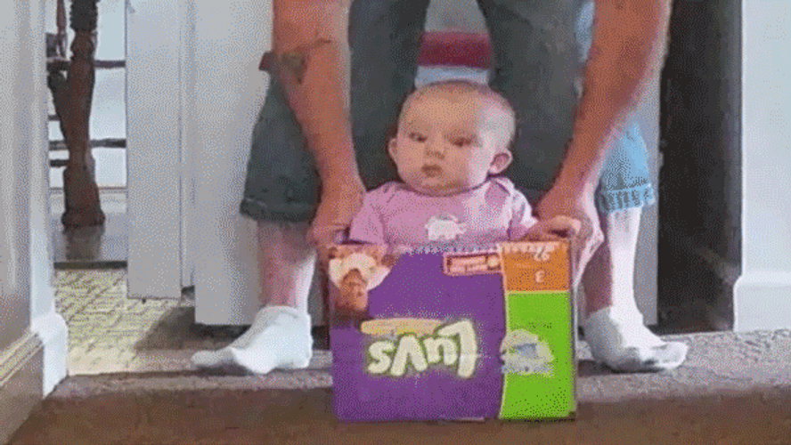 Funny Baby Terrified Reaction GIF