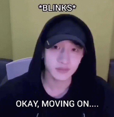 Funny Bang Chan Okay Moving On GIF