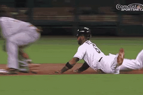 Funny Baseball Butt Hit GIF