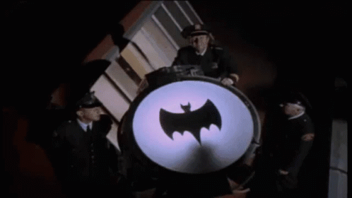 Funny Bat Signal Not Batman Meme GIF