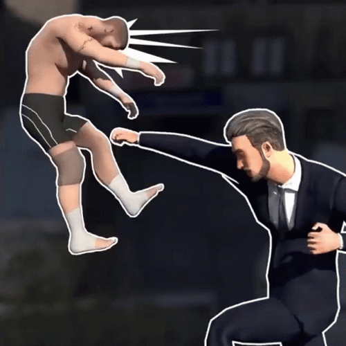 Funny Beat Up Battle Compilation GIF