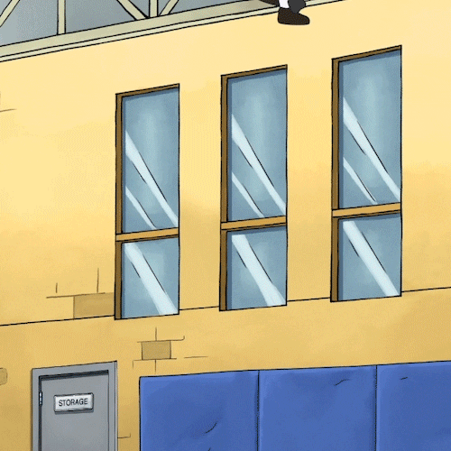 Funny Beavis Cartoon Hanging On Upside Down GIF