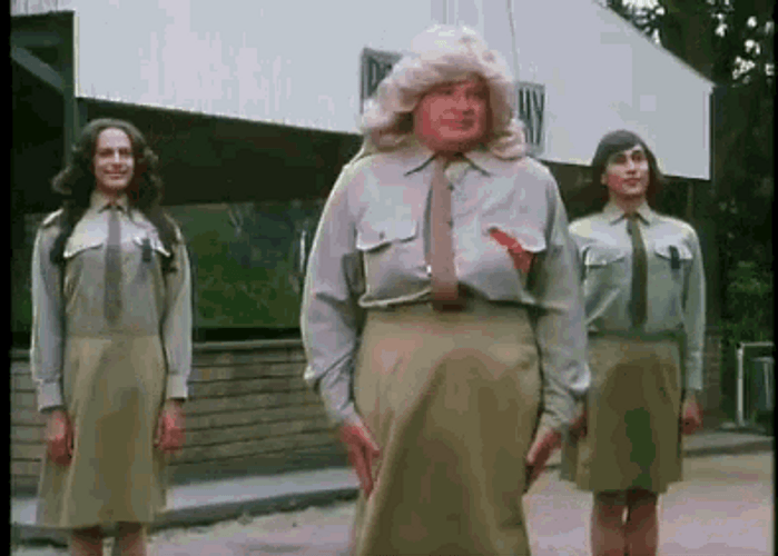 Funny Benny Hill Salute GIF