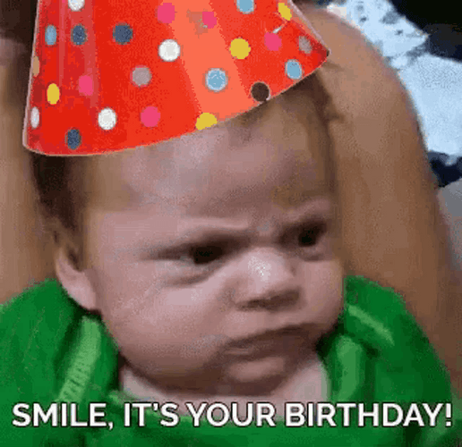 Funny Birthday Grumpy Baby GIF