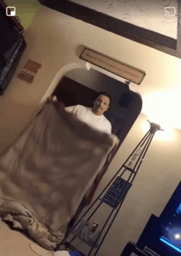 Funny Blanket Disappearing Trick Fail GIF