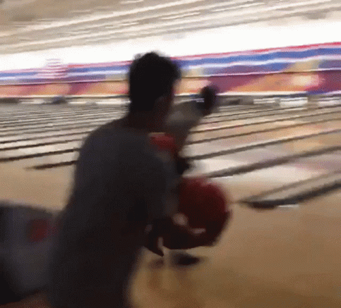 Funny Bowling Gutter Ball GIF
