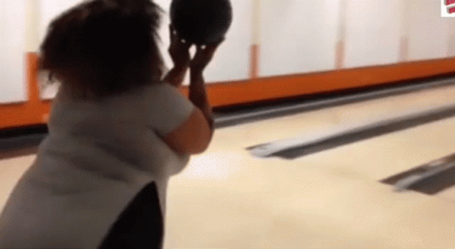 Funny Bowling Overweight Gutter Blunder GIF