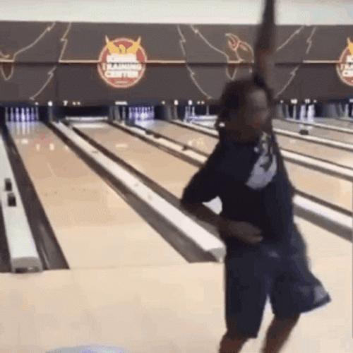 Funny Bowling Spin Dancing GIF