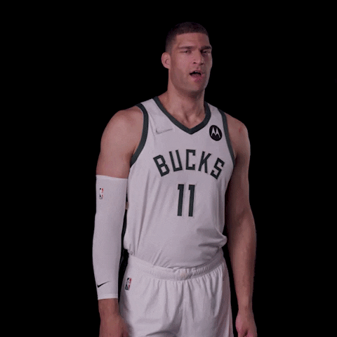 Funny Brook Lopez Bored Goodnight GIF