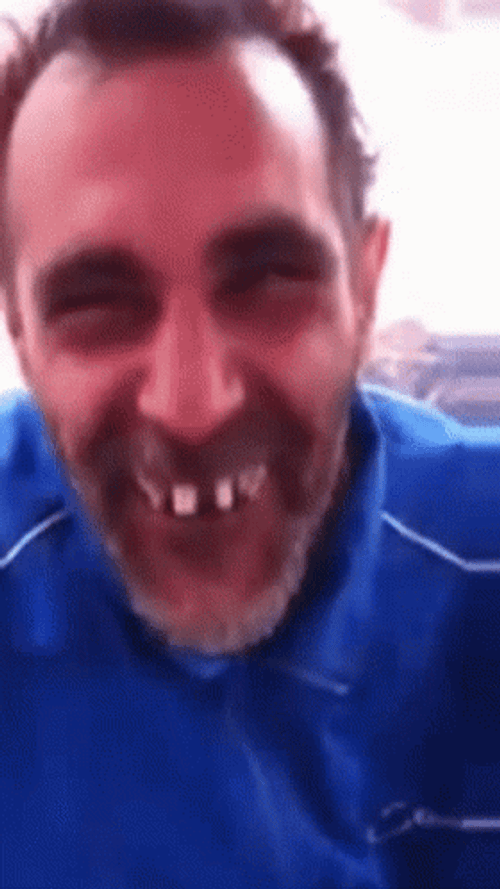 Funny Buck Teeth Laughing Meme GIF