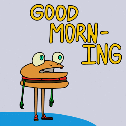 Funny Burger Good Morning Work GIF