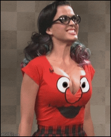 Funny Busty Katy Perry GIF
