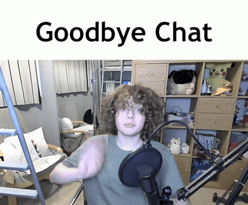 Funny Bye Guy On A Chair Leaving GIF
