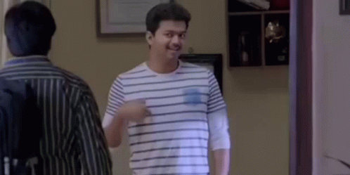 Funny Bye Kaththi Vijay Waving GIF
