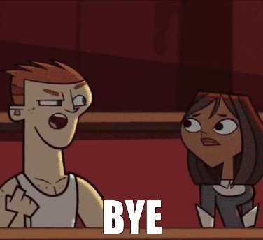 Funny Bye Total Drama Scott GIF