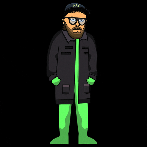 Funny Cartoon Guy Green Screen Outfit GIF
