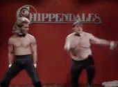 Funny Chris Farley Spinning Chippendale GIF