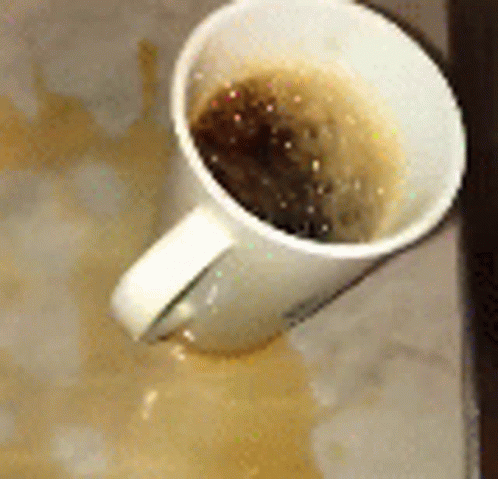 Funny Coffee Pouring Fail GIF