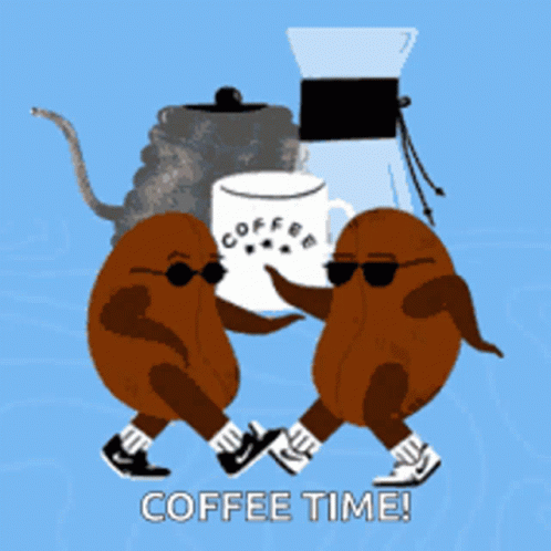Funny Coffee Beans Dancing Coffee Time GIF