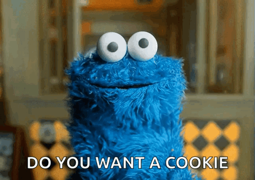 Funny Cookie Monster Googly Eyes GIF