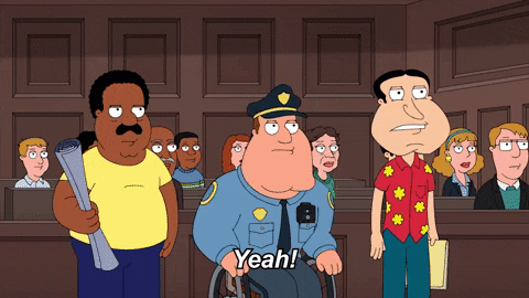 Funny Court Scene Giggity GIF