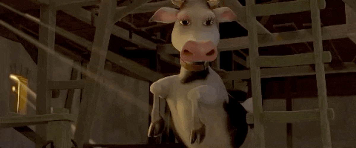 Funny Cow Screaming GIF