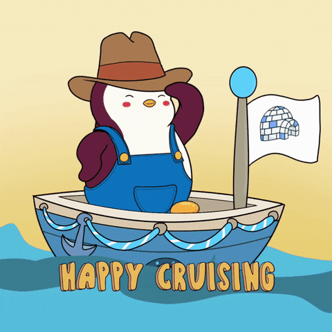Funny Cruise Penguin On Boat GIF