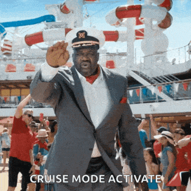 Funny Cruise Shaq Swim GIF