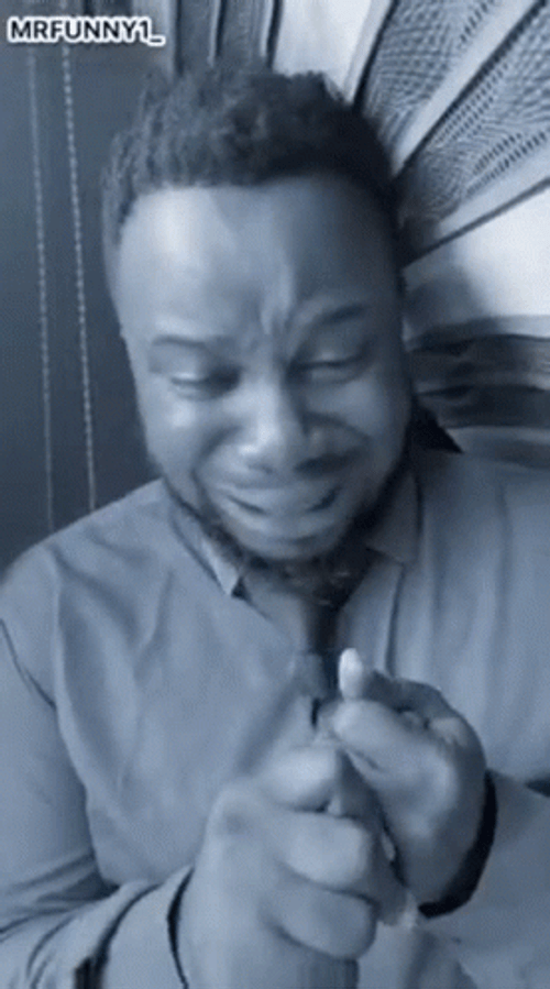 Funny Crying Black Guy Sabinus GIF