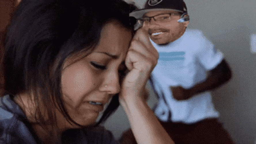 Funny Crying Dancing Background Face Swap GIF