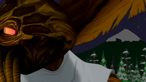 Funny Cthulhu Startled Fast Blinks GIF