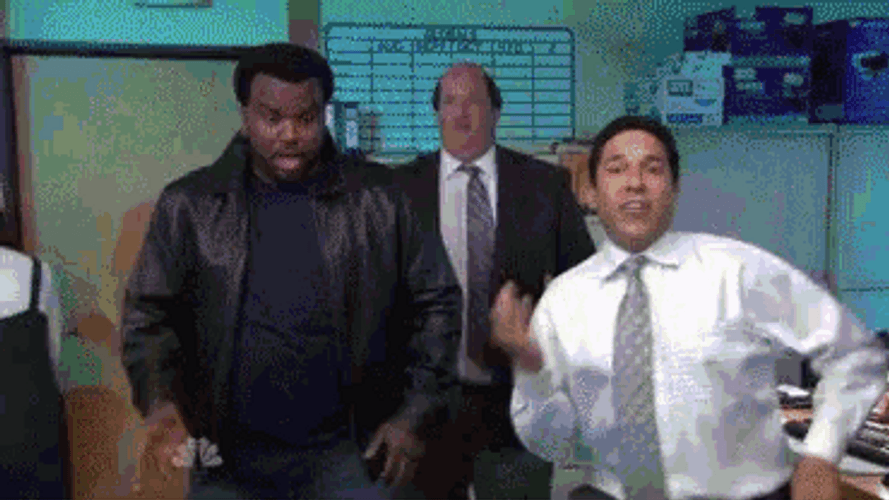 Funny Dance Party At The Office Space GIF