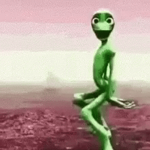 Funny Dancing Alien GIF