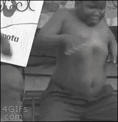 Funny Dancing Chubby Kid GIF