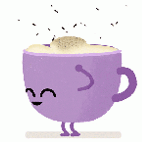 Funny Dancing Cup Of Coffee GIF