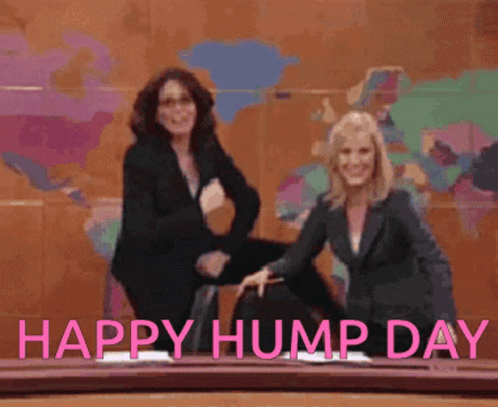 Funny Dancing Girls Happy Hump Day Meme GIF