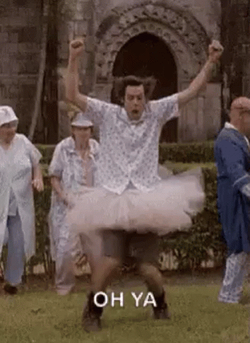Funny Dancing Jim Carey Tulle Skirt Oh Ya GIF