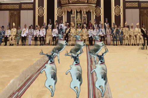 Funny Dancing Reindeer Twerking GIF