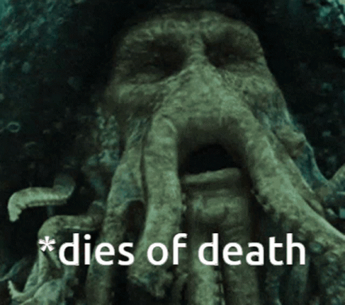 Funny Davy Jones Dies Of Death Meme GIF