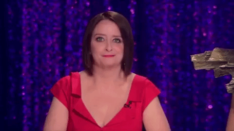 Funny Debbie Downer Grimace GIF