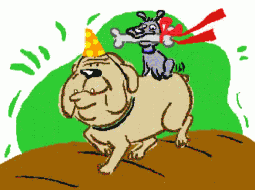 Funny Dog Moving With Another Dog GIF