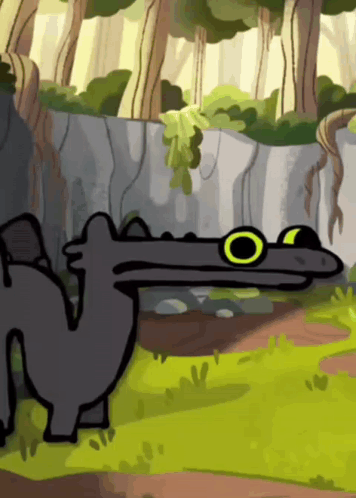 Funny Dragon Toothless Dance Meme GIF