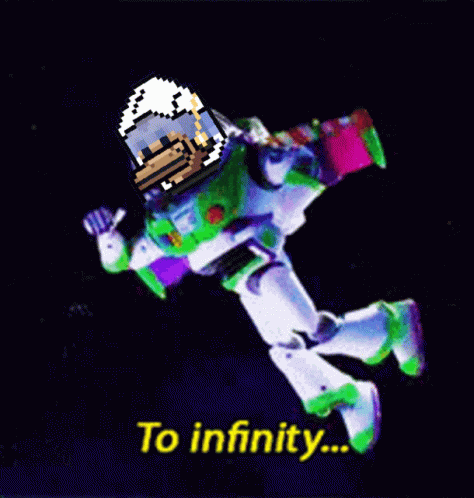 Funny Duck To Infinity And Beyond GIF