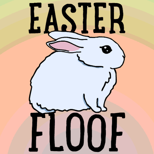 Funny Easter Bunny Floof GIF