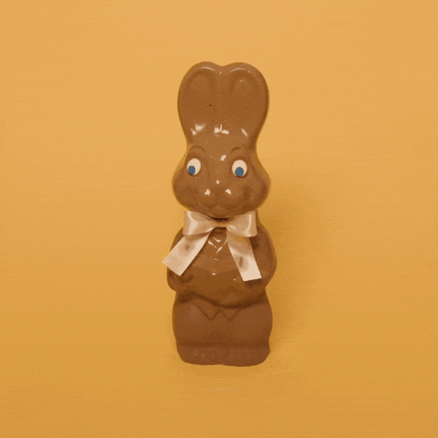 Funny Easter Bunny Melting Off GIF